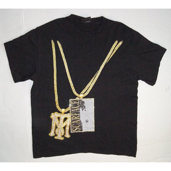 Scarface Gold Chain T-Shirt - Picture 1 of 10